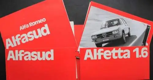 Alfa Romeo Alfasud Alfetta 1975 Pressemappe mit Fotos (0482)