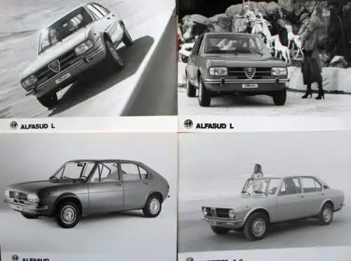 Alfa Romeo Alfasud Alfetta 1975 Pressemappe mit Fotos (0482)