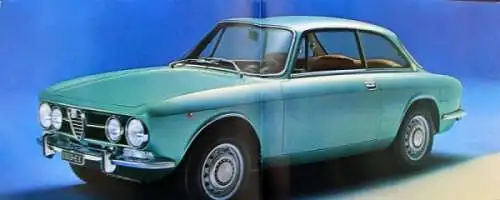 Alfa Romeo 1750 GT Veloce Modellprogramm 1970 Automobilprospekt (0634)