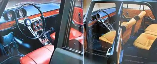 Alfa Romeo 1750 Modellprogramm 1971 Automobilprospekt (0680)