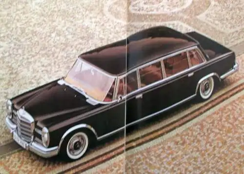 Mercedes-Benz 600 Modellprogramm 1971 Automobilprospekt (0935)