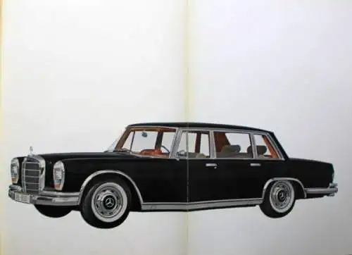 Mercedes-Benz 600 Modellprogramm 1966 Automobilprospekt (0941)