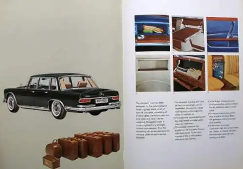 Mercedes-Benz 600 Modellprogramm 1966 Automobilprospekt (0941)