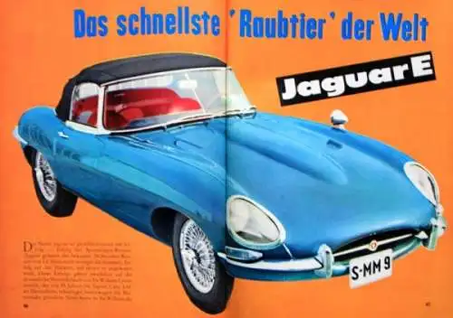 "Hobby - Das Magazin der Technik"Jaguar E Type Technik-Magazin 1962 (1188)