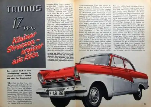 "Hobby - Das Magazin der Technik" Ford 17 M NSU Prinz Technik-Magazin 1957 (1212)