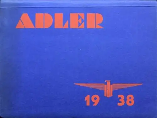 Adler 2,5 Liter Modellprogramm 1938 Automobilprospekt-Mappe (1218)