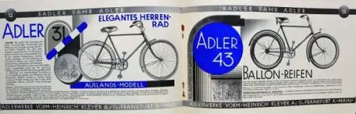 Adler Modellprogramm 1930 "50 Jahre Adler" Automobilprospekt (1256)