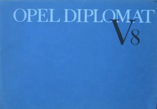 Opel Diplomat V8 Modellprogramm 1964 Automobilprospekt (1277)