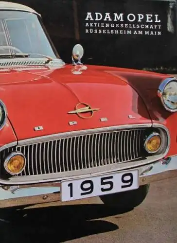 Opel Geschäftsbericht 1959 Automobilprospekt (1277)