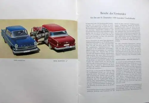 Opel Geschäftsbericht 1959 Automobilprospekt (1277)