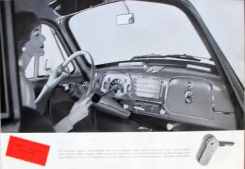 Opel Rekord Modellprogramm 1953 Automobilprospekt (8901)