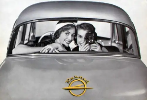 Opel Rekord Modellprogramm 1953 Automobilprospekt (8901)