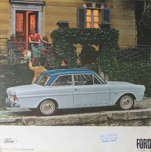 Ford Taunus 12 M Modellprogramm 1962 Automobilprospekt (1501)