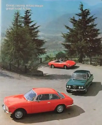 Alfa Romeo 2000 Modellprogramm 1971 Automobilprospekt (4257)