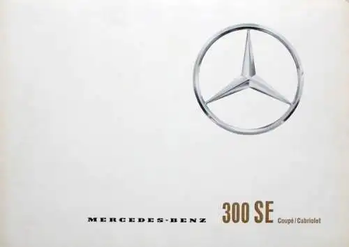 Mercedes-Benz 300 SE Coupe Cabriolet Modellprogramm 1962 Automobilprospekt (3435)