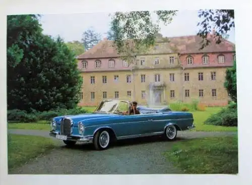 Mercedes-Benz 300 SE Coupe Cabriolet Modellprogramm 1962 Automobilprospekt (3435)