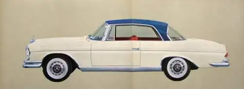 Mercedes-Benz 300 SE Coupe Cabriolet Modellprogramm 1962 Automobilprospekt (3435)