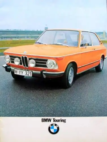 BMW 1800 Touring Modellprogramm 1971 Automobilprospekt (9289)