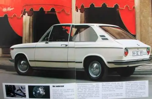 BMW 1800 Touring Modellprogramm 1971 Automobilprospekt (9289)