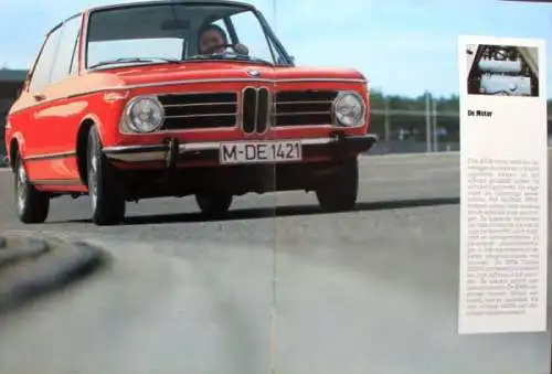 BMW 1800 Touring Modellprogramm 1971 Automobilprospekt (9289)