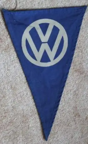 Volkswagen Wimpel-Girlande mit Logo 1955 Stoff (9296)