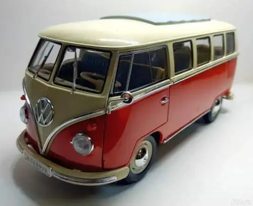 Welly Volkswagen T1 Bus 1962 Metallmodell (4894)