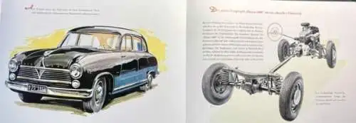 Borgward Hansa 2400 Pullmann Modellprogramm 1953 Automobilprospekt (2649)