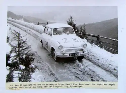 Lloyd Alexander bei Alpenfahrt Klippitzthörl 1959 Werksfoto (4617)