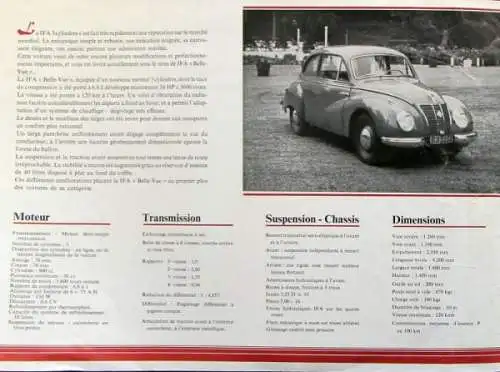 IFA F9 BelleVue 3 Zylinder Modellprogramm 1952 Automobilprospekt (1373)