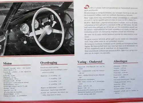 IFA F9 BelleVue 3 Zylinder Modellprogramm 1952 Automobilprospekt (1373)