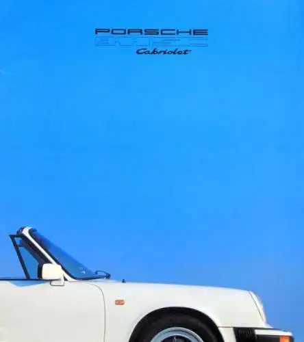 Porsche 911 SC Cabriolet Modellprogramm 1982 Automobilprospekt (0220)