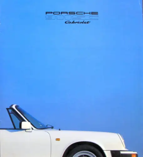 Porsche 911 SC Cabriolet Modellprogramm 1982 Automobilprospekt (0220)