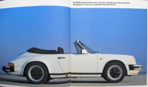 Porsche 911 SC Cabriolet Modellprogramm 1982 Automobilprospekt (0220)