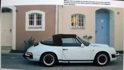 Porsche 911 SC Cabriolet Modellprogramm 1982 Automobilprospekt (0220)