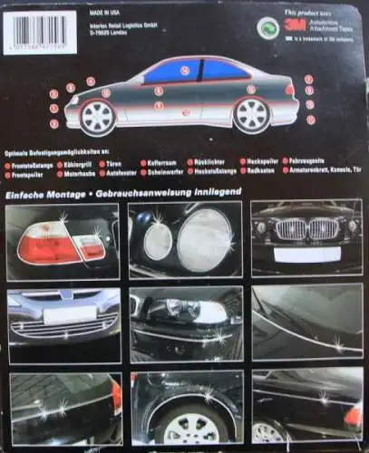 3M Automotive Tapes Monza "Chrome Detail Styling" Chromzierleiste 1990 in Originalverpackung (6465)