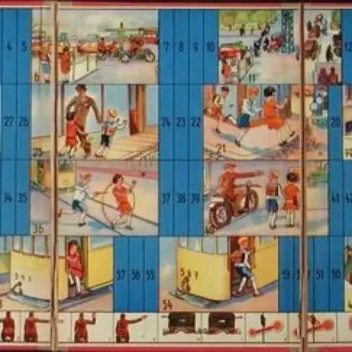 Schmid-Spiele "Der gute Schupo" Verkehrs-Brettspiel 1934 (5573)