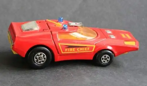 Matchbox Lesney Speed Kings Shovel Nose Fire Chief 1971 Metallmodell (4764)