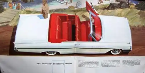 Ford Mercury Meteor Monterey Modellprogramm 1961 Automobilprospekt (6827)