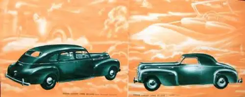 Dodge Luxury Liner Modellprogramm 1940 Automobilprospekt (6832)