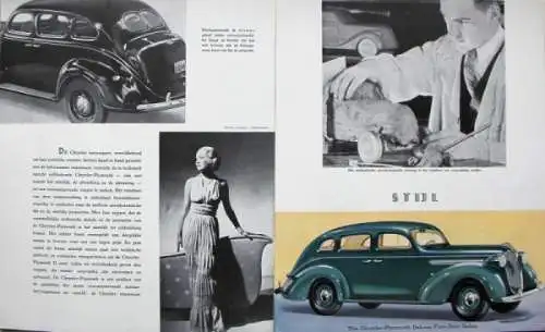 Chrysler Plymouth Modellprogramm 1937 Automobilprospekt-Mappe (7812)