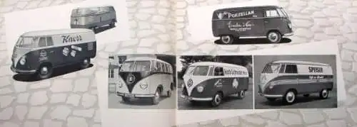 Volkswagen T1 Transporter Modellprogramm 1952 "Wer fährt Transporter" Reuters-Motive Automobilprospekt (8667)