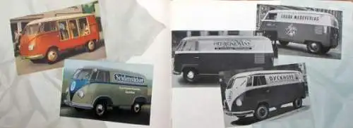 Volkswagen T1 Transporter Modellprogramm 1952 "Wer fährt Transporter" Reuters-Motive Automobilprospekt (8667)