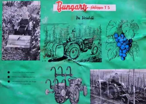 Bungartz T5 13 PS Modellprogramm 1957 Traktorprospekt (0658)