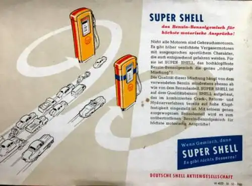 Shell Tankstelle 1939 Prospektkonvolut drei Exemplare (8121)