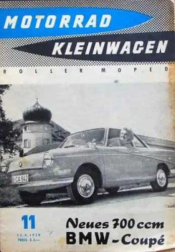 "Motorrad Kleinwagen" Fahrzeug-Magazin 1959 (3151)