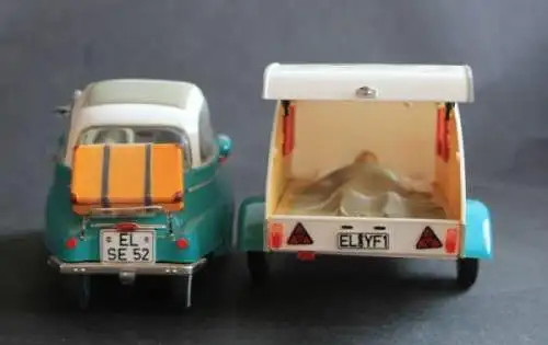 Revell BMW Isetta Wohnwagengespann 1959 Metallmodell (9190)