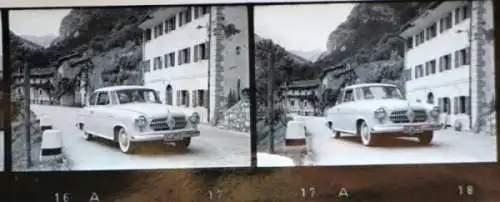 Borgward Isabella Europatour 1956 hundertdreißig Fotofilmstreifen (4391)