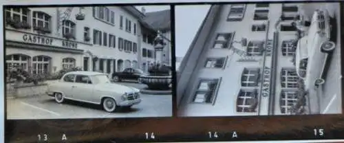 Borgward Isabella Europatour 1956 hundertdreißig Fotofilmstreifen (4391)