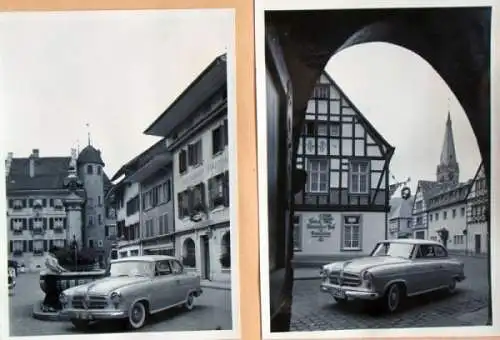 Borgward Isabella in Österreich 1954 achtzehn Werksfotos (6561)