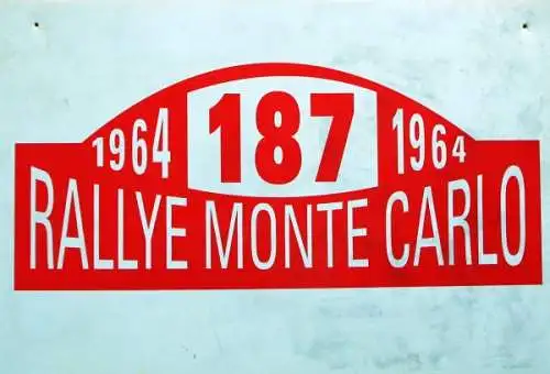 Rallye Monte Carlo 1964 Starter-Platte Kunststoff (8543)